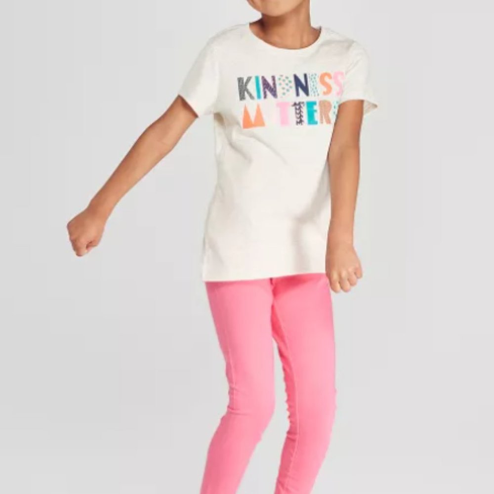 Cat & Jack- Girls' Pink Leggings
